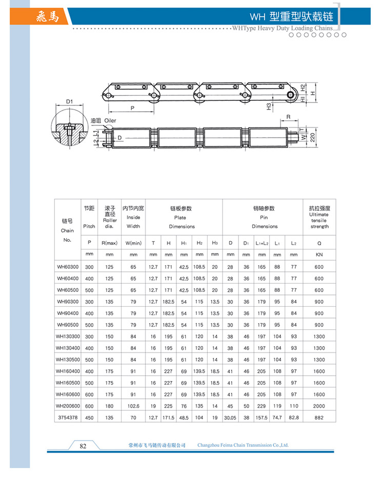 WH型重型馱載鏈